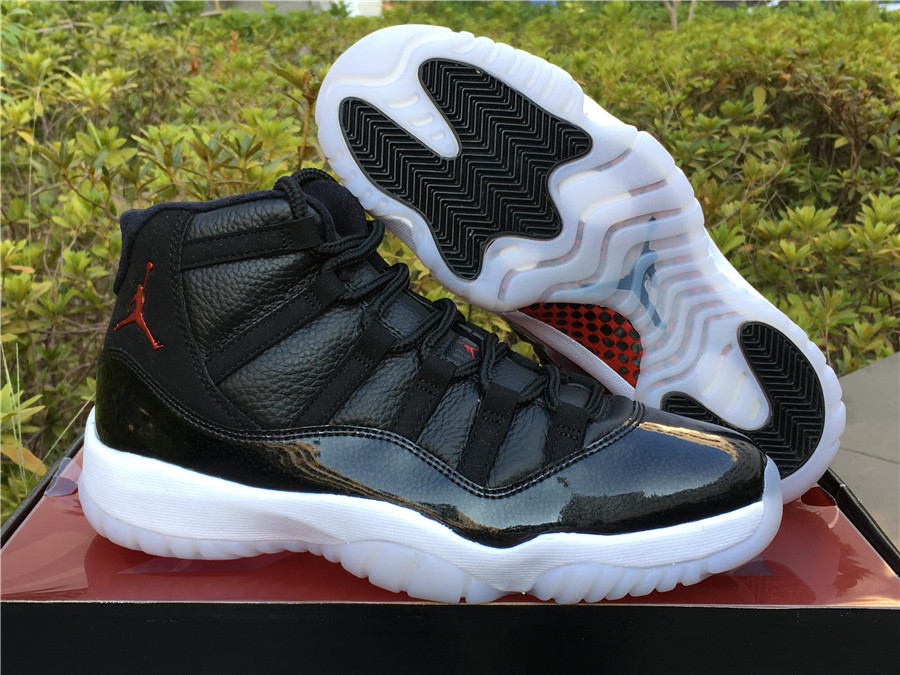 2017 Air Jordan 11 72-10 Black and Gym Red-White-Anthracite For Sale rajabarbar 2017 Air Jordan 11 72-10 Black and Gym Red-White-Anthracite For Sale
